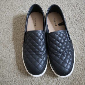 Torrid Black Quilted Slip ons